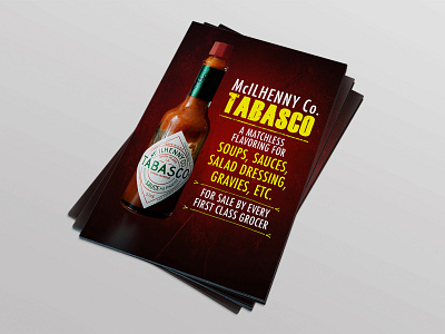 Flyer Mockup design flyer design graphic desgin graphic designer hot sauce illustration print design product tabasco