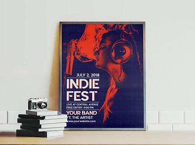 Poster Design design duotone entertainment gradient graphic desgin graphic designer illustration music poster poster design print design