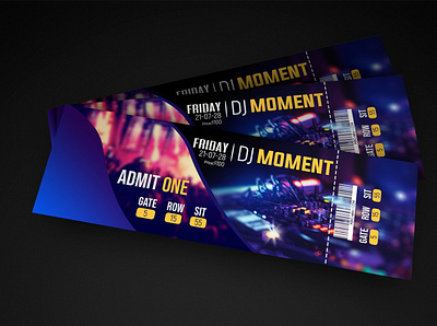 Ticket Design design event design graphic design graphic designer illustration photoshop print design ticket design