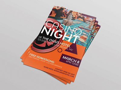 Flyer Design advertising casino design flyer design graphic designer illustration indesign marketing photoshop print design