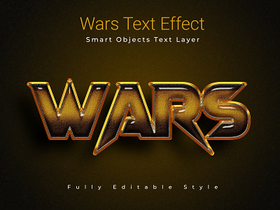 Wars Text Effect 3d 3d effect 3d text 3d text effect art effect mockup photoshop style text texture type