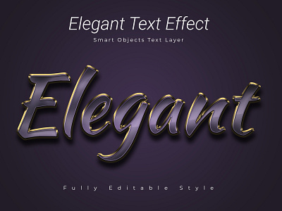 Elegant Text Effect 3d 3d effect