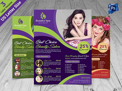 Beauty Salon Flyer Template advertising beauty body brochure design fashion fitness flyer parlour salon spa template