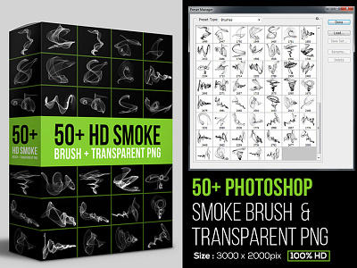 50 Smoke Brush & Transparent PNG