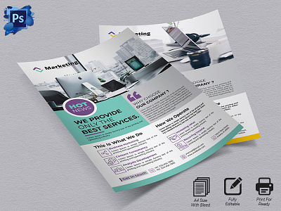 Corporate Flyer 12 branding brochure business corporate flyer free graphic logo mockup print social media template