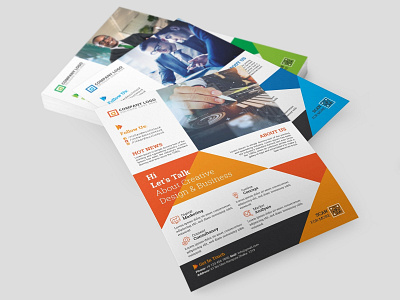 Corporate Flyer Template adobe branding brochure company corporate design flyer illustration logo minimalist printing template