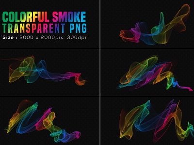 Colorful Smoke PNG abstract artistic background brush cloud colorful dust effect fire flame flow light png rainbow realistic smoke smoking texture wave