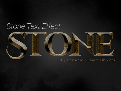 Stone Text Effect 2020 3d 4d action add on animation balloon birthday cartoon cinema day design effect font hard illustration metel movie stone stong