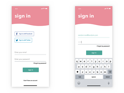 DailyUI 01 - Mobile sign up page app application dailyui design flat illustration mobile app signup ui