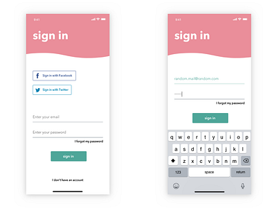 DailyUI 01 - Mobile sign up page