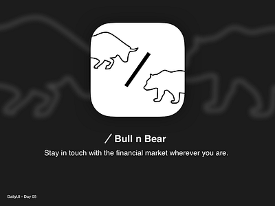 DailyUI 05 - App icon app app icon application dailyui design finance app flat logo mobile app stocks ui