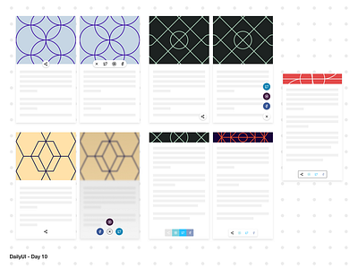 DailyUI 10 - Social share button app application button dailyui design flat iterations mobile app share share button social share ui