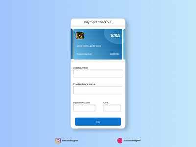 Credit card checkout ui (daily ui 002)