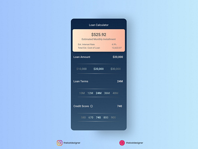 Loan Calculator Daily UI 004