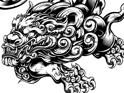 Komainu Vector Illustration