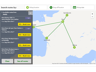 Vehicle Transfer - Search Route Component