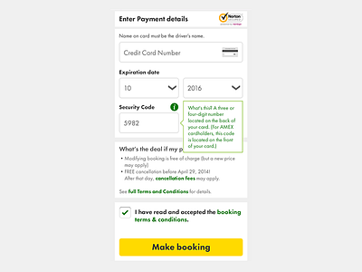 Mobile Site Payment Form booking system call to action check check box check mark credit card credit card checkout credit card payment design e commerce form mobile payment form payment method tool tip type typography ui ux web