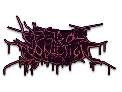 "Destroy Production" laptop sticker idea