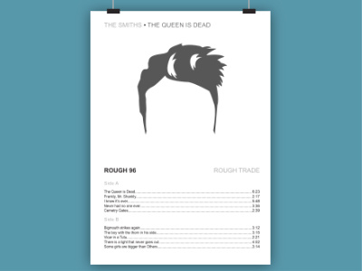 The Smiths - The queen is dead, minimalistic poster design illustration minimalism music the smiths