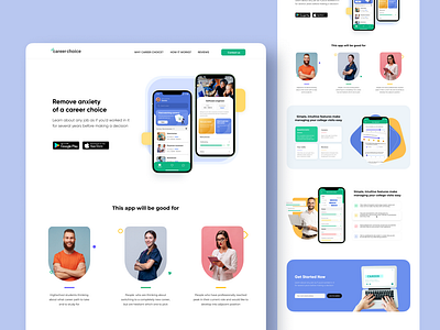 💼 landing page for Career opportunity Mobile app