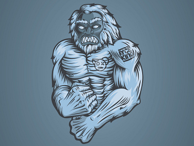 Angry Ape angry angry ape blue illustration illustrator iyceking