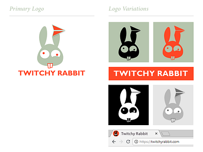 Thirty Logos Challenge - Day 3 - Twitchy Rabbit branding design email marketing favicon icon illustration logo logo concepts logo inspiration thirtylogochallenge thirtylogos twitchy rabbit vector