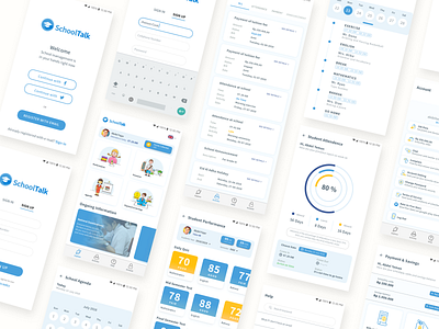 Education App Exploration android app case study chart education interaction design medium monitoring schedule ui ux design