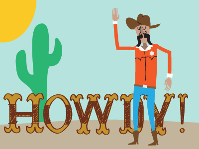 Style Tests - Howdy! illustration