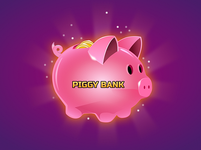 Piggy Bank game art game design graphic design illustration