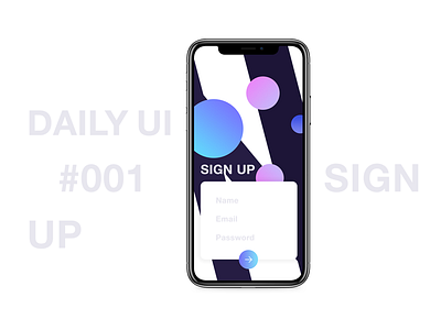 Another Sign Up screen mobile design typography ui design user experience design