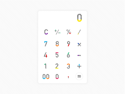 #004 A Basic Calculator calculator graphic design typography