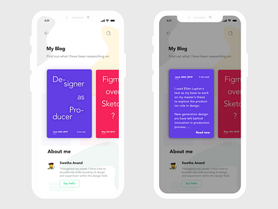 UI Design Challange #35 – Blog Post daily ui graphic design mobile design typography ui design uiux user experience design