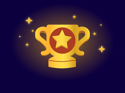 Winner Trophy illustration game art game design graphic design icon illustration trophy