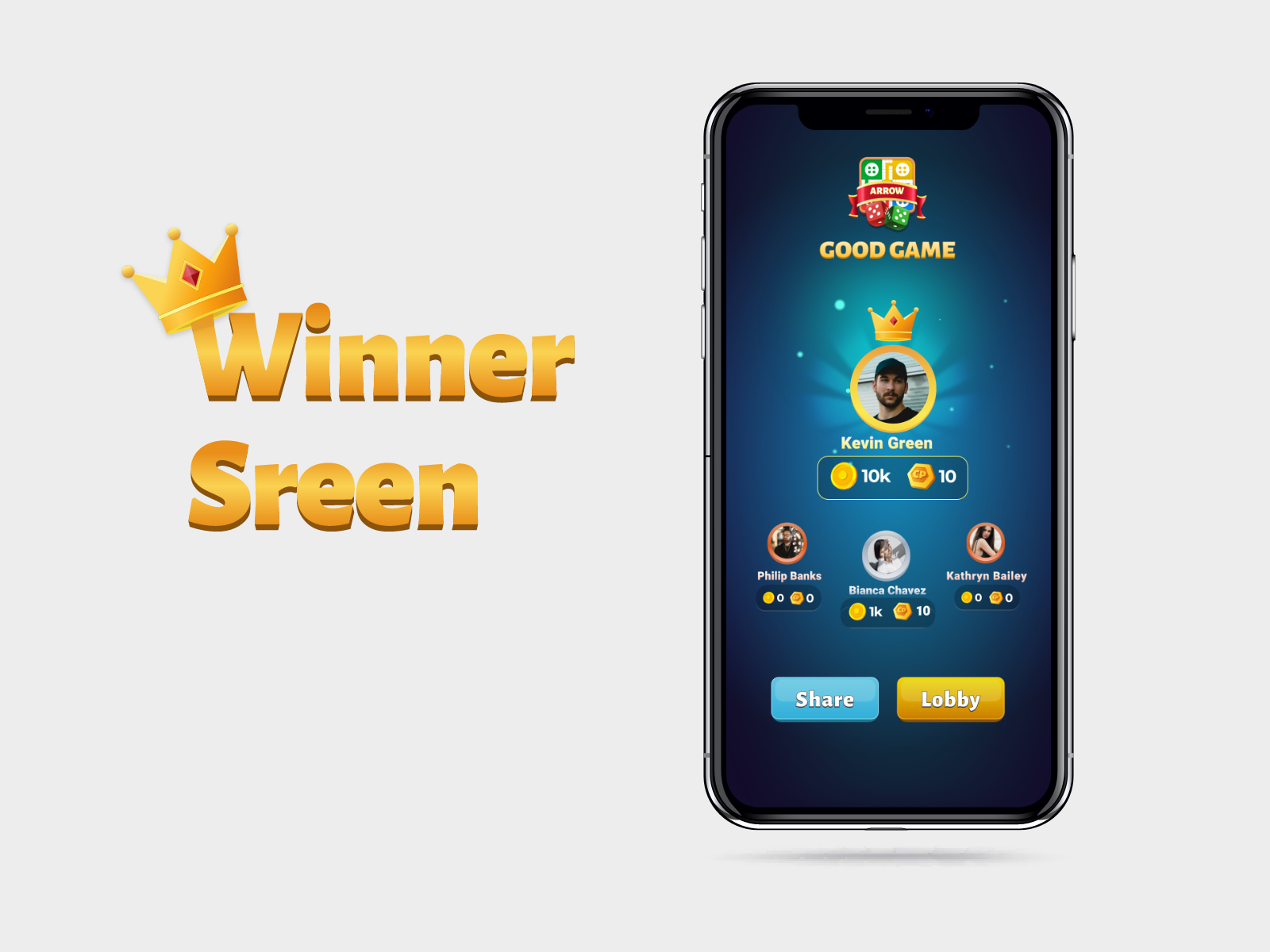 Winner screen by Swetha Anand on Dribbble