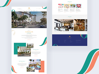SunPlaza - HomePage Website Design business website clean company green homepage interface mall orange plaza shopping sun ui web webdesign