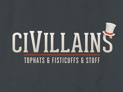 CiVillains Logo Design game logo top hat