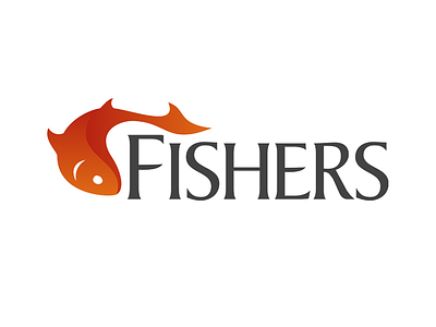 Fishers Logo fish fishing logo