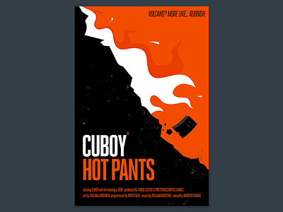 Cuboy Hot Pants Poster cuboy orange poster poster design