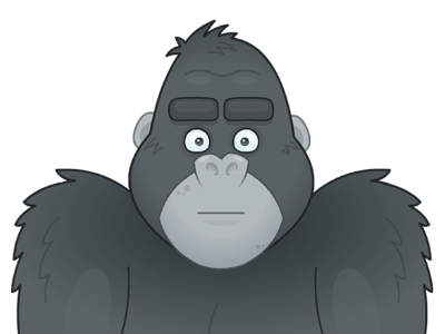 Gorilla Ouch 2d animation animation gorilla spine