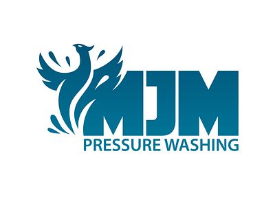 MJM Pressure Washing Logo branding logo design phoenix