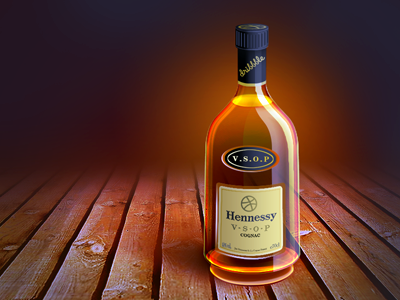 Hennessy for dribbble - A little work for practice hennessy practice，icon，photoshop