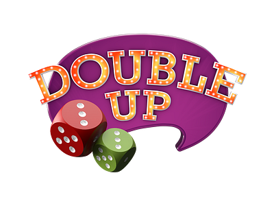 Double Up - Logo 3d dice doubleup logo