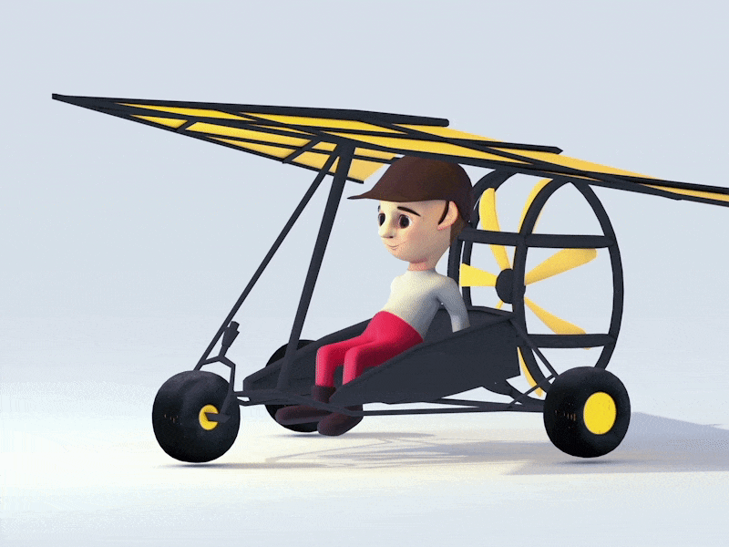 Glider - Ride 3d cartoon glider ride shader