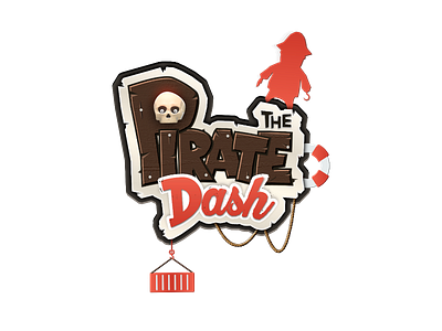 Pirate Dash - Logo 2d dash logo pirate