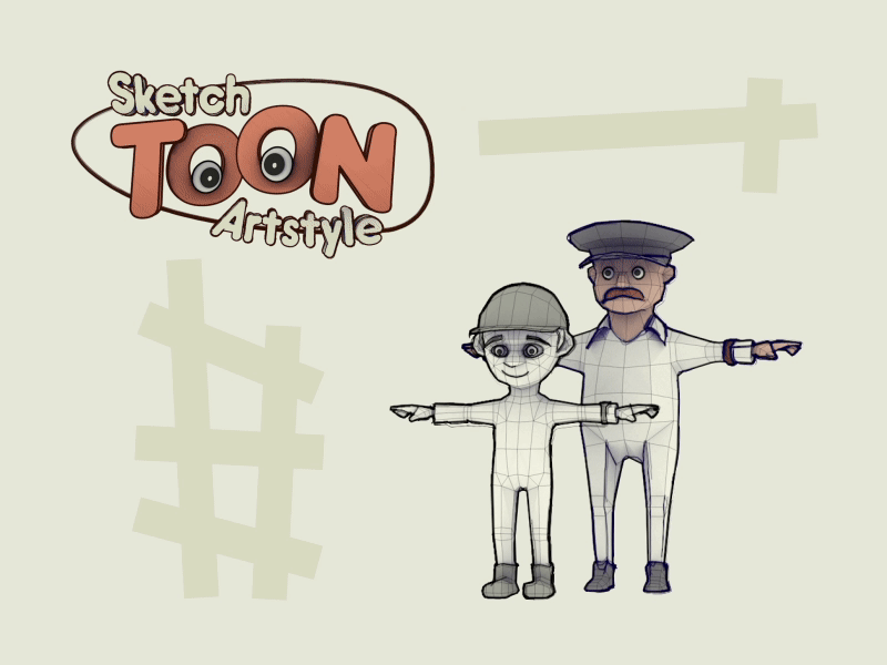 Cop & Loot - 360° 2d 360° 3d animation artstyle cop looter police sketch thief toon