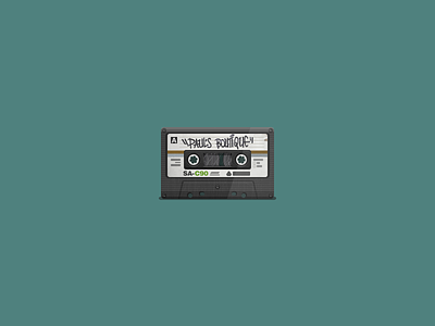 80's Cassette Tape "Paul's Boutique" | Commute Doodle cassette cassette tape design drawing figma illustration music realism retro tape vector