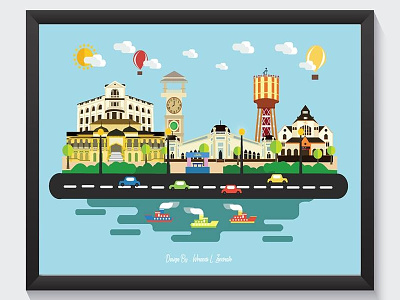 Icon Medan,Indonesia design flat design graphicdesign ilustrasi ilustrasi city
