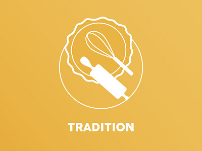 Tradition // icon baking beverage cake cooking food icon kitchen kitchen tools rolling pin tradition whip yellow