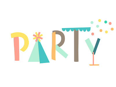 Take A Party // logo draft