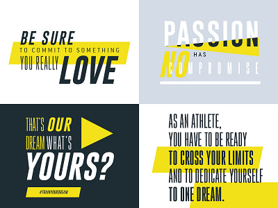 Typo composition athlete commitment dream fitness gym limits passion training typography